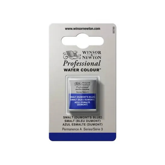Winsor and Newton Professional Watercolour half pan S3 Smalt (Dumont's Blue)