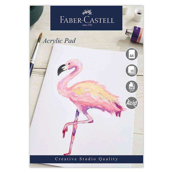 Acrylic Gummed Pad A4 240gsm 15 Sheets