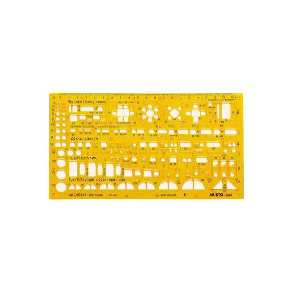 Aristo Architects Comb Template 1:100