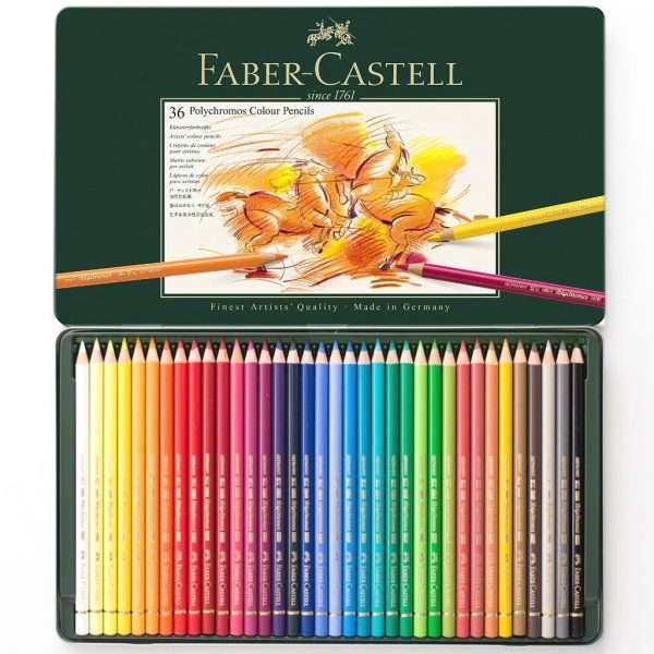 faber-castell-120-polychromos-tin-60-36-12-600×600 Polychromos pencils Set 36 - Image 1