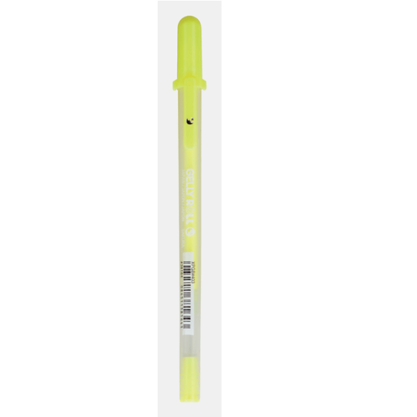 sakura gelly roll flourescent yellow
