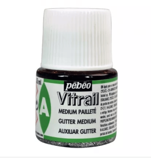 pebeo vitrail glitter medium