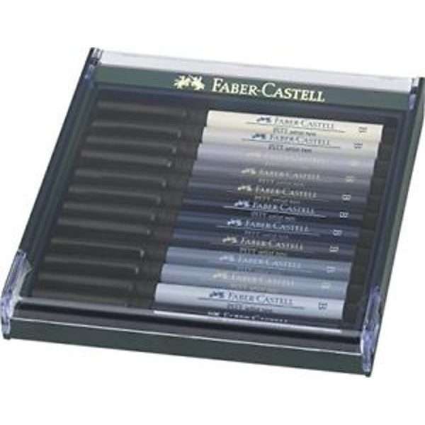 grey set fc Pitt Pen Big Brush Grey Set 12 - Image 1
