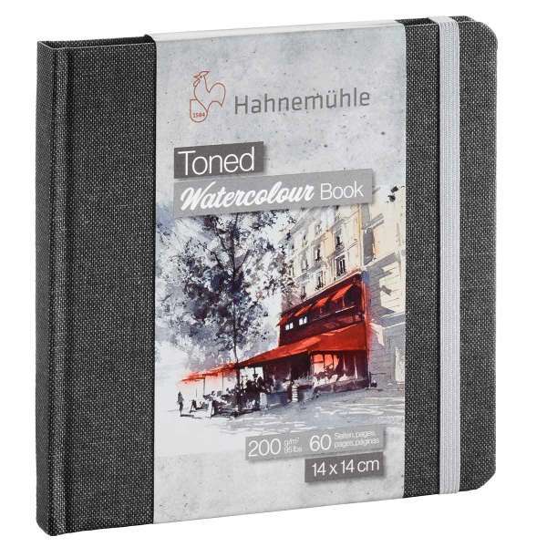 hahnemuhle-grey-pad-14×14-1.jpg Grey Toned Watercolour Book 14x14cm 200gsm 60 Pages - Image 1