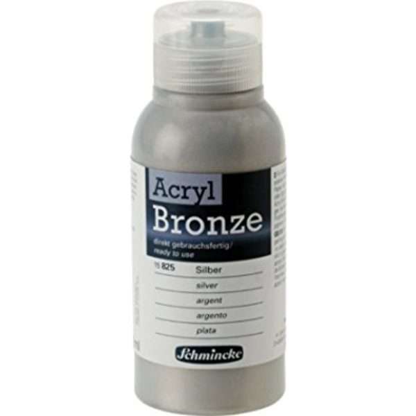 schmincke acrylic bronze silver 150ml